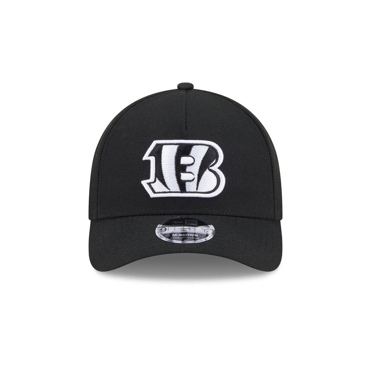 Cincinnati Bengals Black & White 9FORTY M-Crown A-Frame Snapback Hat
