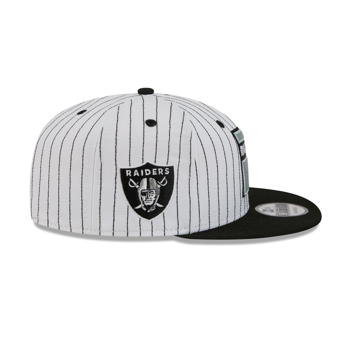 Las Vegas Raiders Deceptor Pinstripe 9FIFTY Snapback Hat