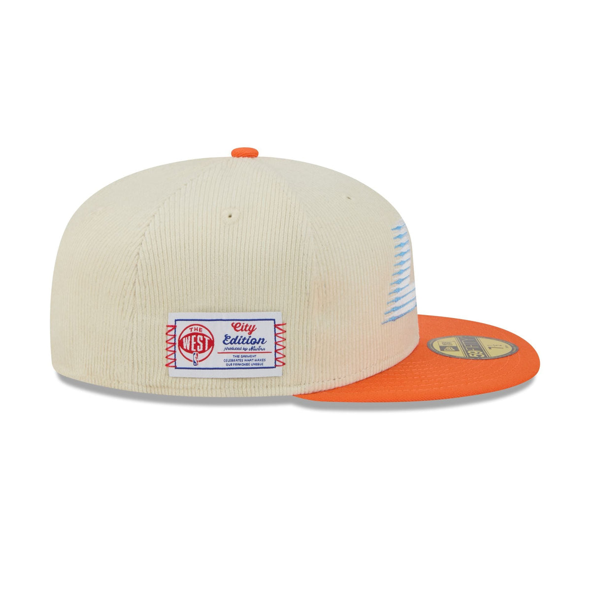Los Angeles Clippers 2025 City Edition Chrome White Corduroy 59FIFTY Fitted Hat