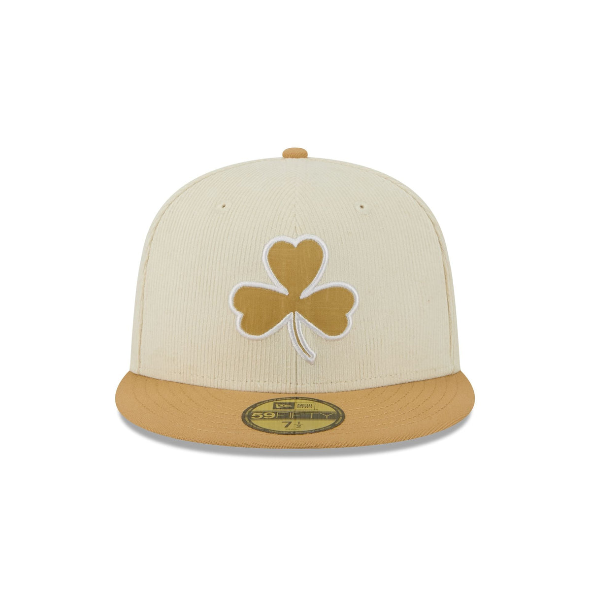 Boston Celtics 2025 City Edition Chrome White Corduroy 59FIFTY Fitted Hat