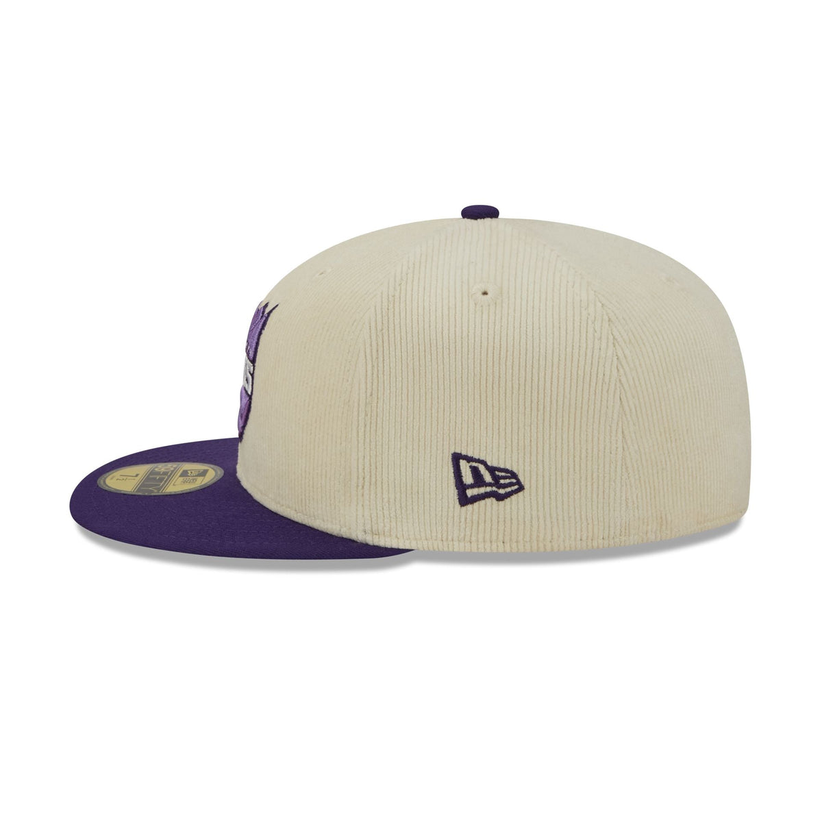 Sacramento Kings 2025 City Edition Chrome White Corduroy 59FIFTY Fitted Hat