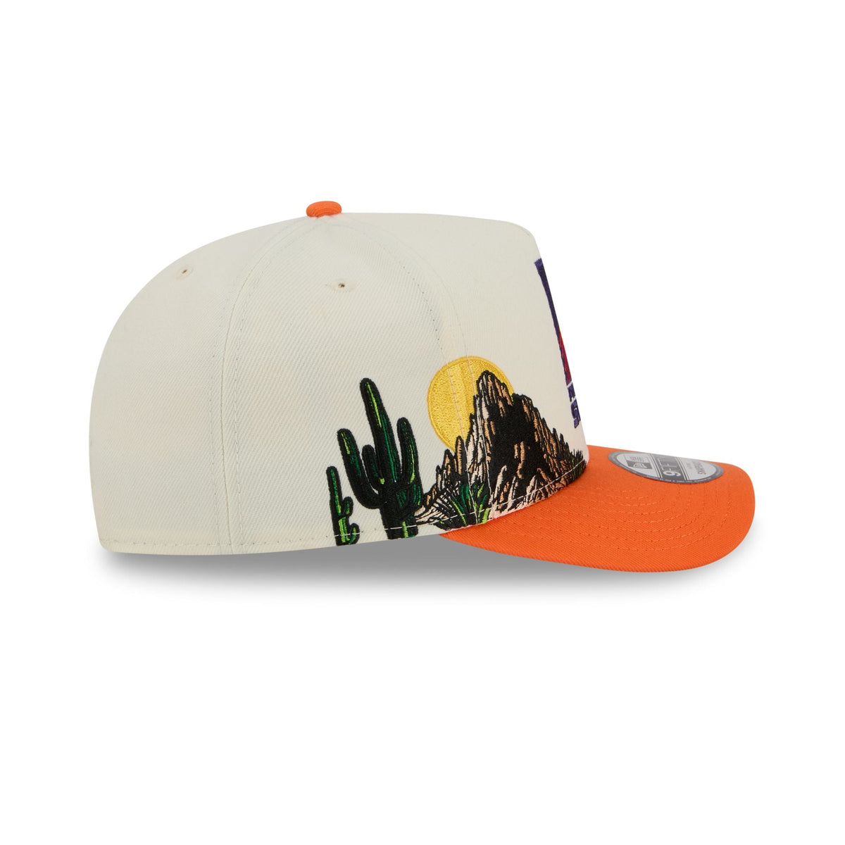 Phoenix Suns 1968-1991 Hardwood Classics Chrome White 9FIFTY A-Frame Snapback Hat