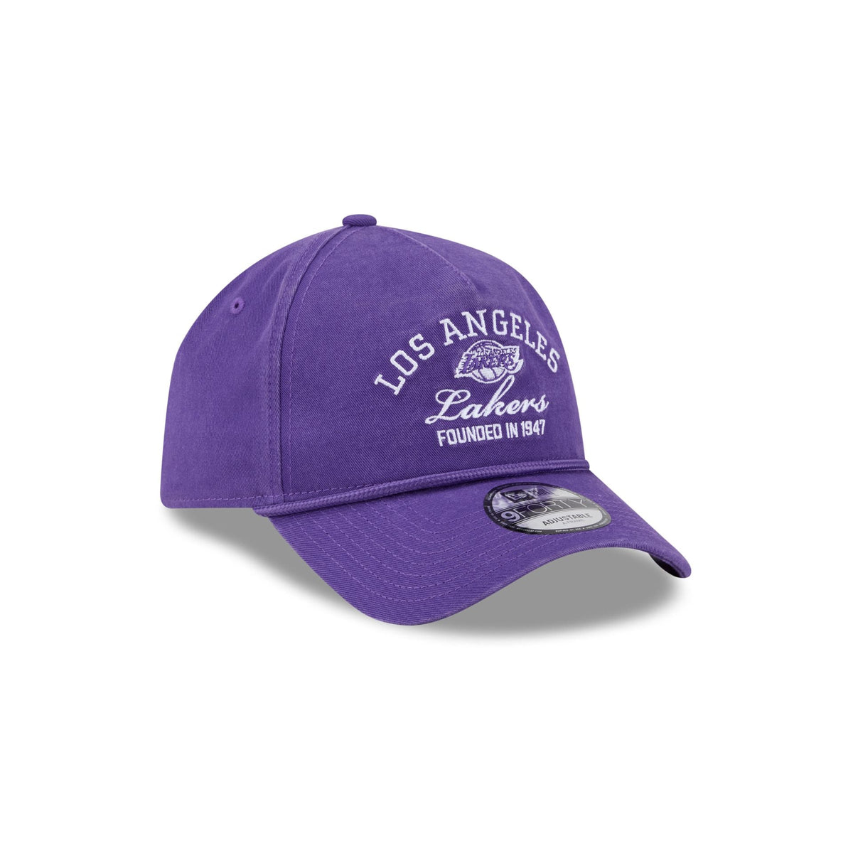 Los Angeles Lakers Stacked Rope 9FORTY A-Frame Snapback Hat