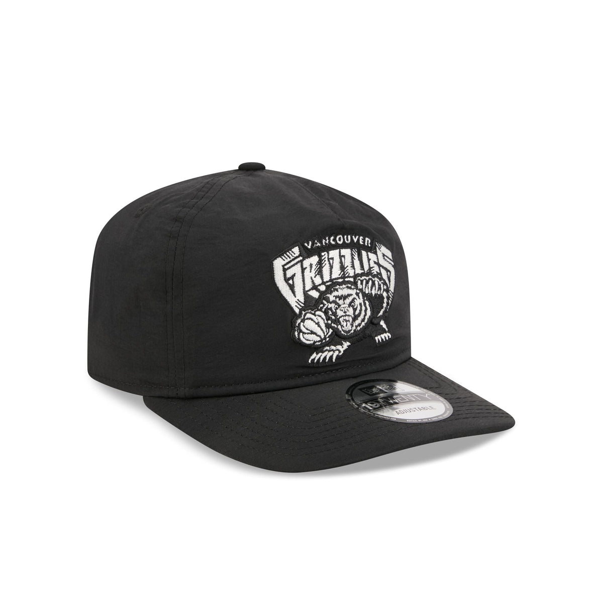 Vancouver Grizzlies Black Nylon 19TWENTY Adjustable Hat