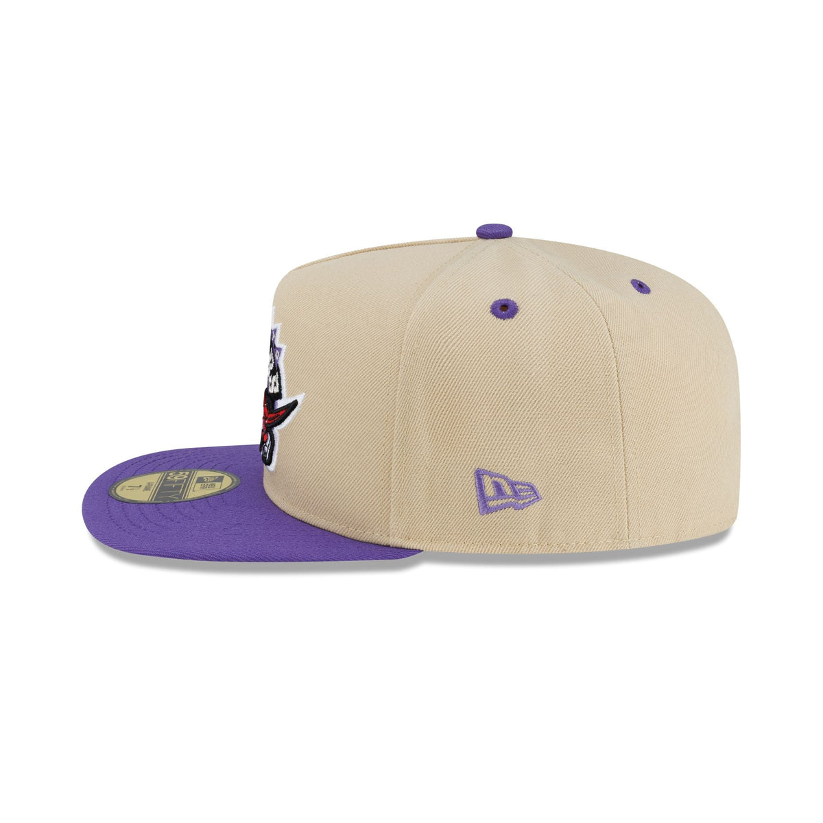 Toronto Raptors Hardwood Classics 2000s Gold 59FIFTY A-Frame Fitted Hat