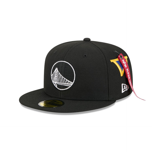 Alpha Industries x Golden State Warriors Black 59FIFTY Fitted Hat
