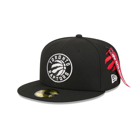 Alpha Industries x Toronto Raptors Black 59FIFTY Fitted Hat