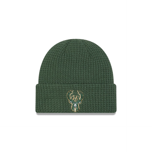 Milwaukee Bucks Waffle Stitch Knit Beanie Hat