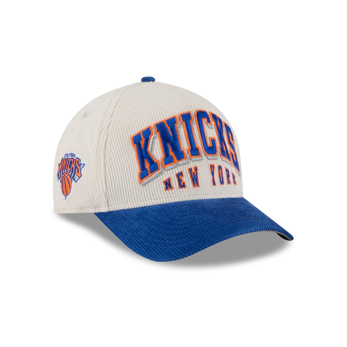 New York Knicks Stacked Corduroy 9FORTY M-Crown A-Frame Snapback Hat