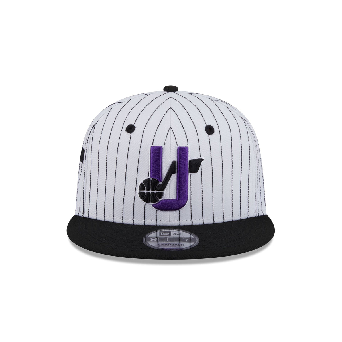 Utah Jazz Deceptor Pinstripe 9FIFTY Snapback Hat