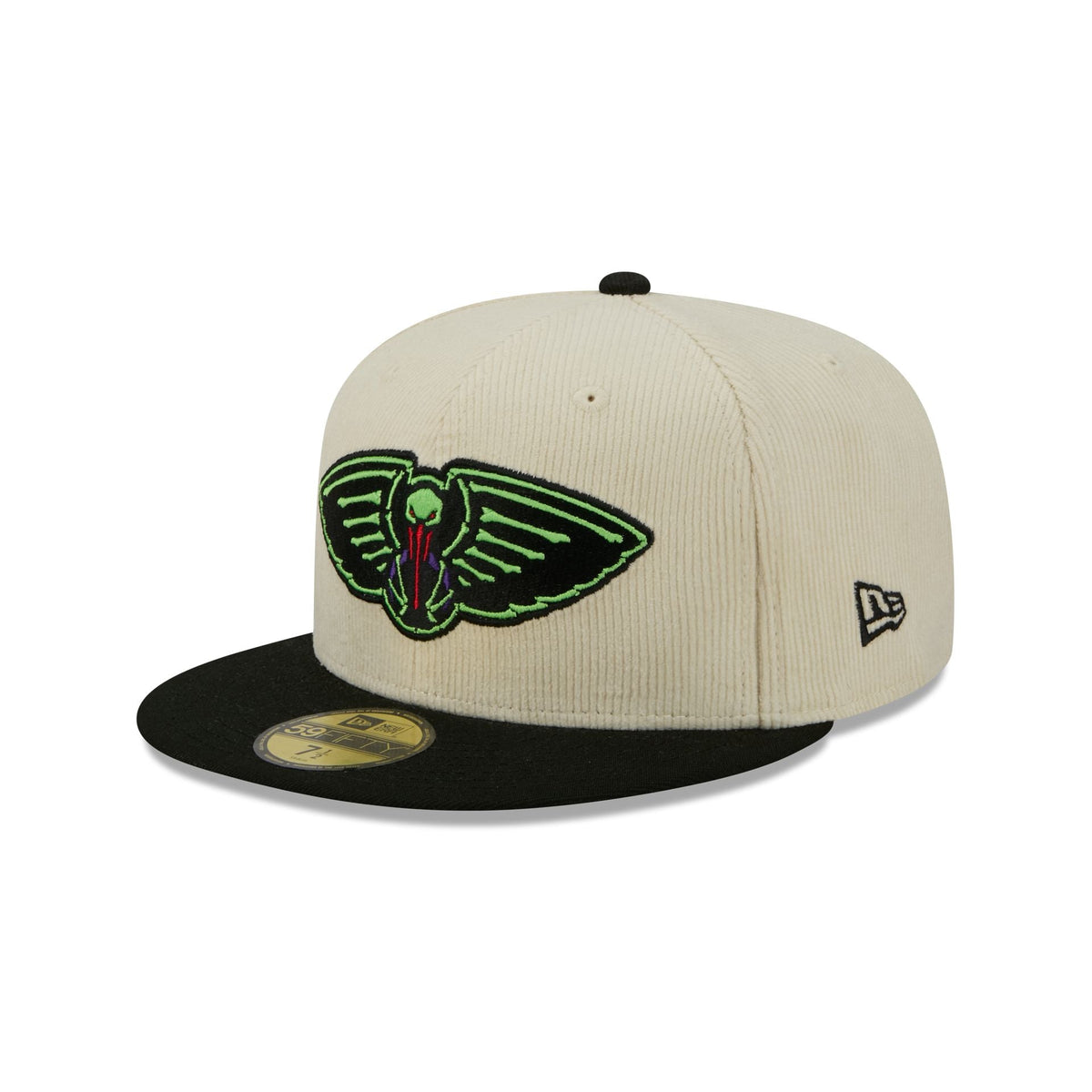 New Orleans Pelicans 2025 City Edition Chrome White Corduroy 59FIFTY Fitted Hat