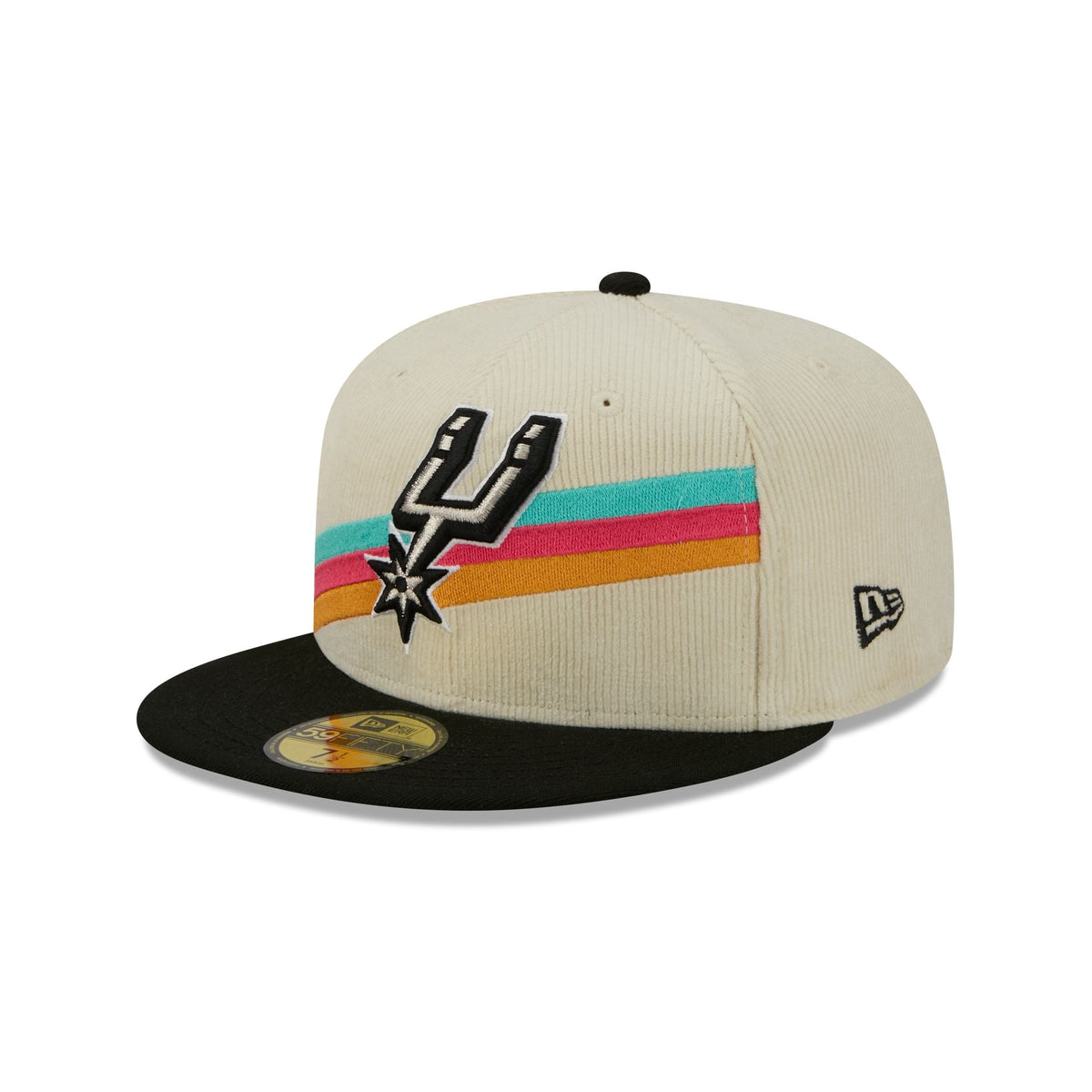 San Antonio Spurs 2025 City Edition Chrome White Corduroy 59FIFTY Fitted Hat