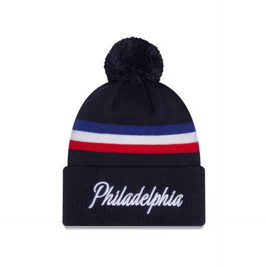 Philadelphia 76ers 2025 City Edition Pom Knit Hat