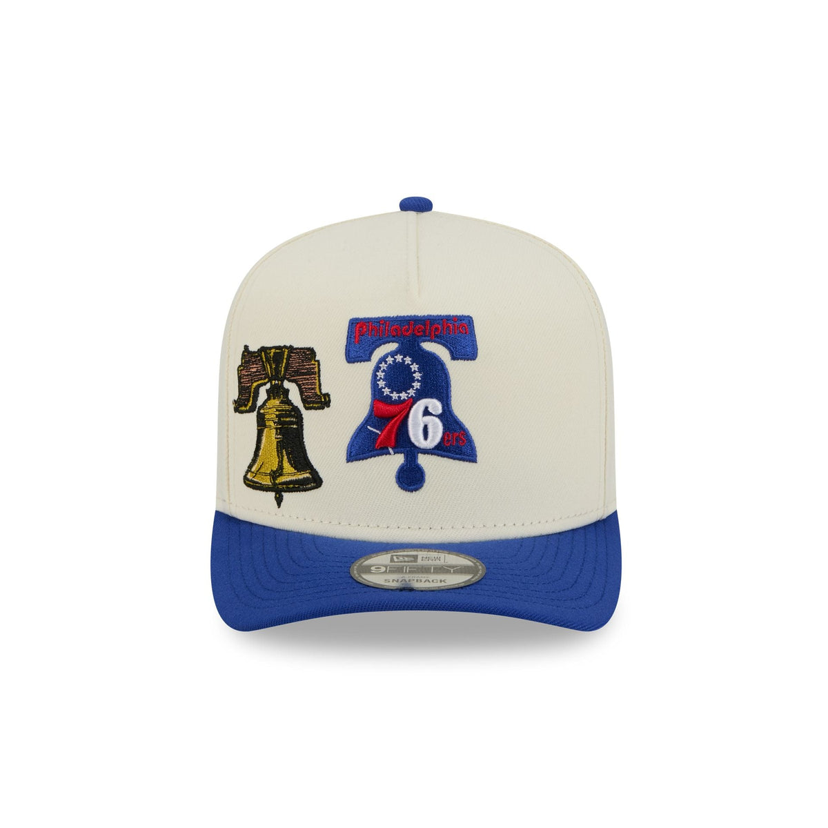 Philadelphia 76ers 1963-1976 Hardwood Classics Chrome White 9FIFTY A-Frame Snapback Hat