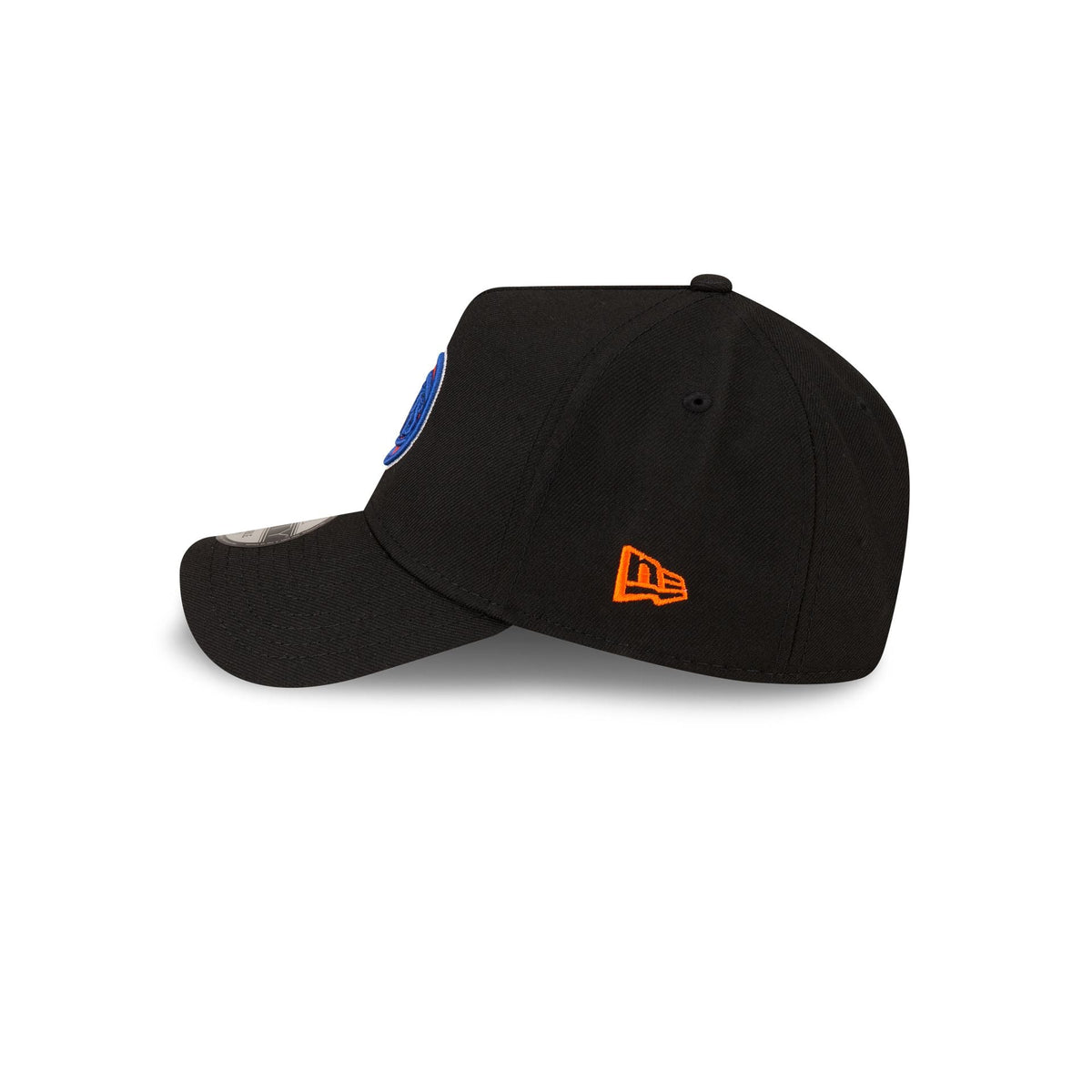 Malbon x New York Knicks Black 9FORTY A-Frame Snapback Hat