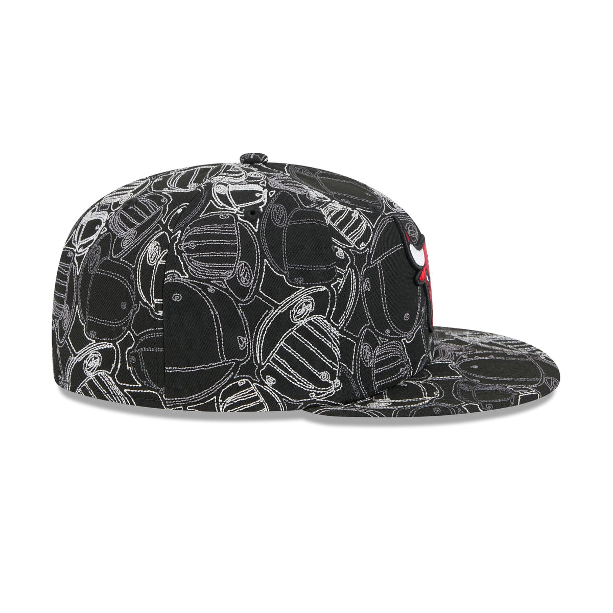 Chicago Bulls Cap Scramble 59FIFTY Fitted Hat