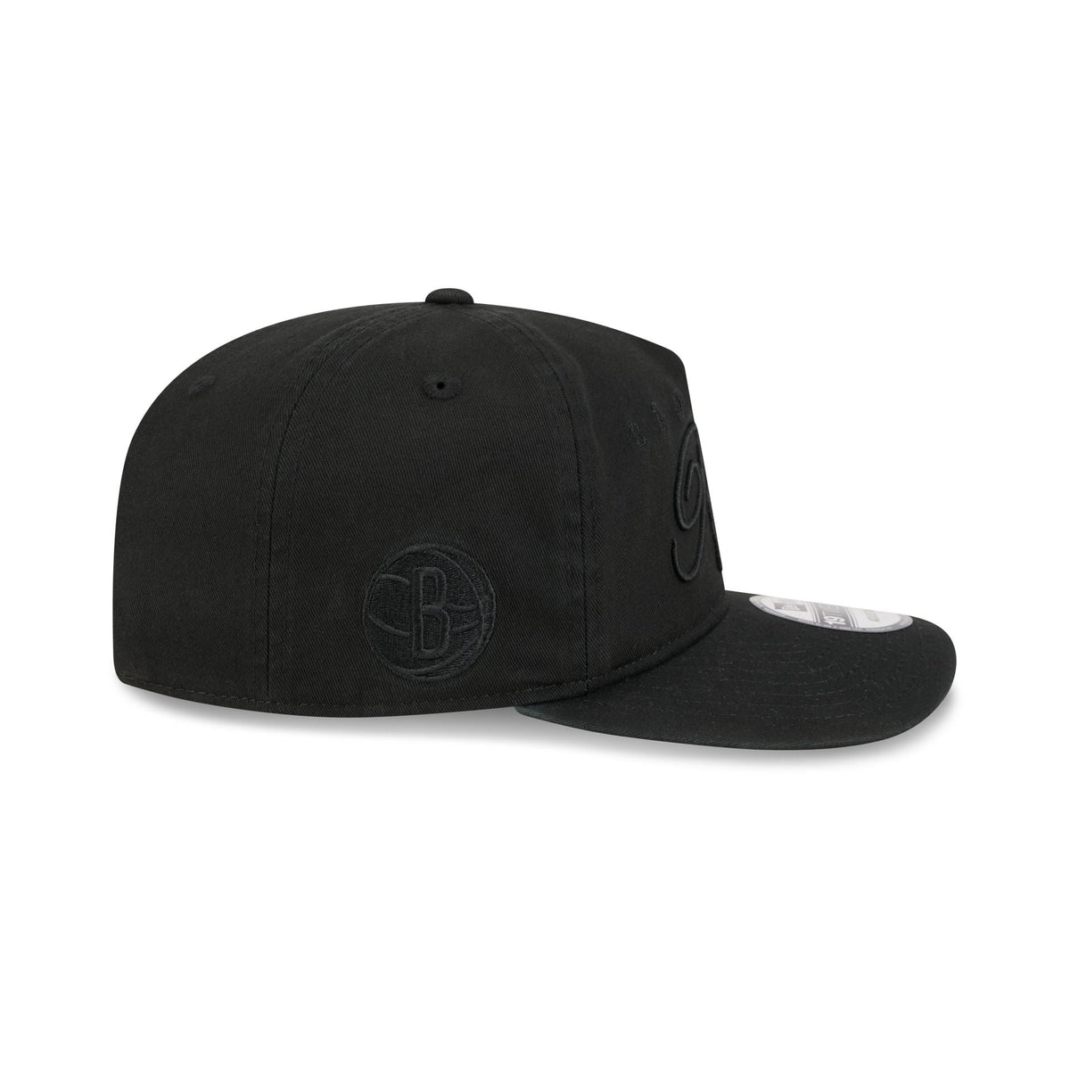 Brooklyn Nets All Black Scripted 19TWENTY Adjustable Hat