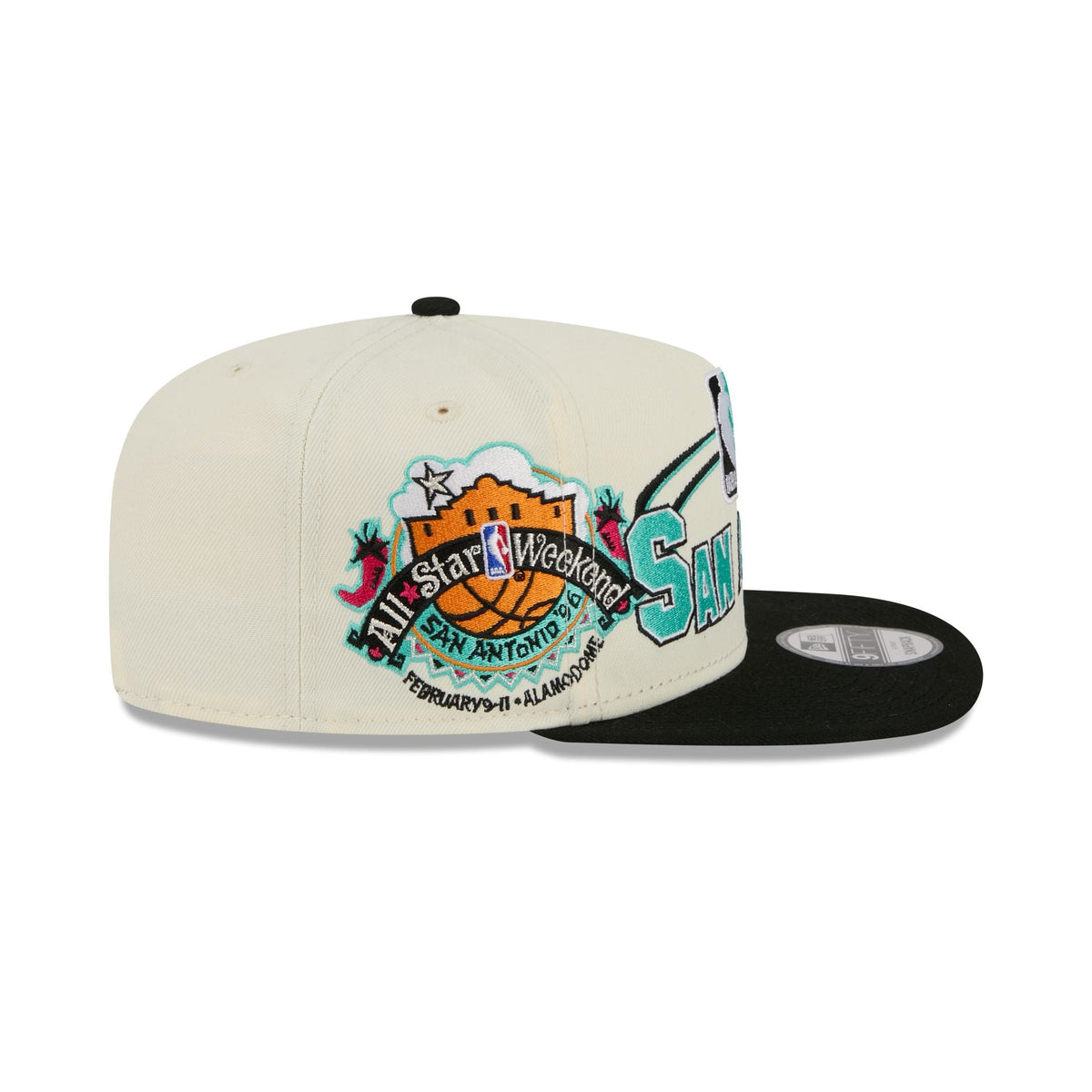 San Antonio Spurs Hardwood Classics 1996 All-Star Game 9FIFTY A-Frame Snapback Hat