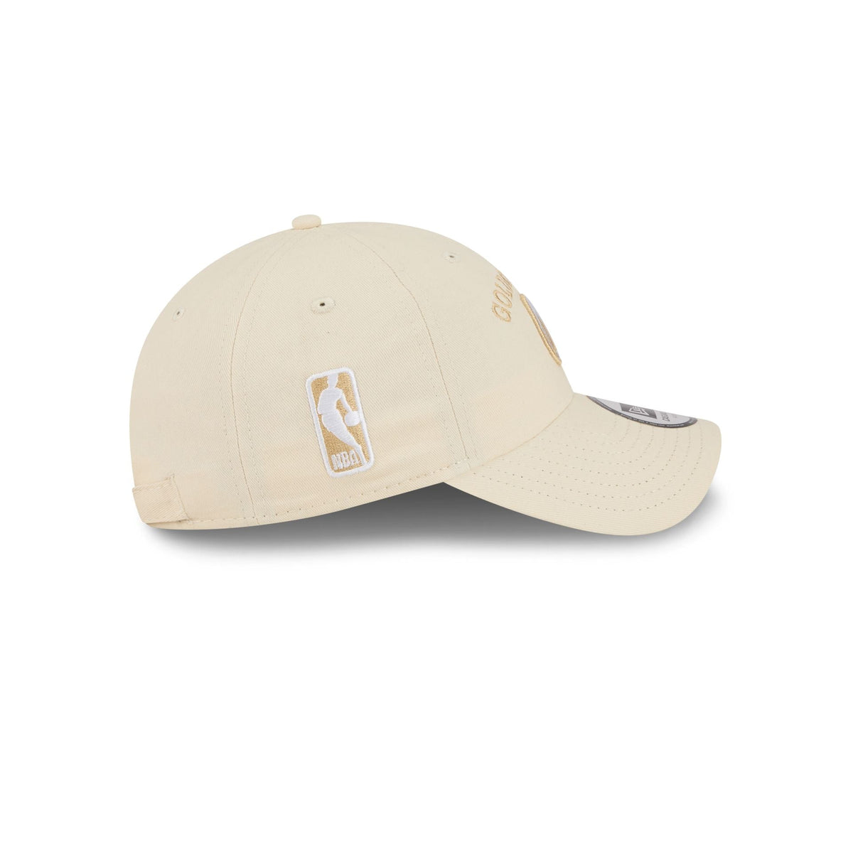 Golden State Warriors Team Logo Cream Casual Classic Adjustable Hat