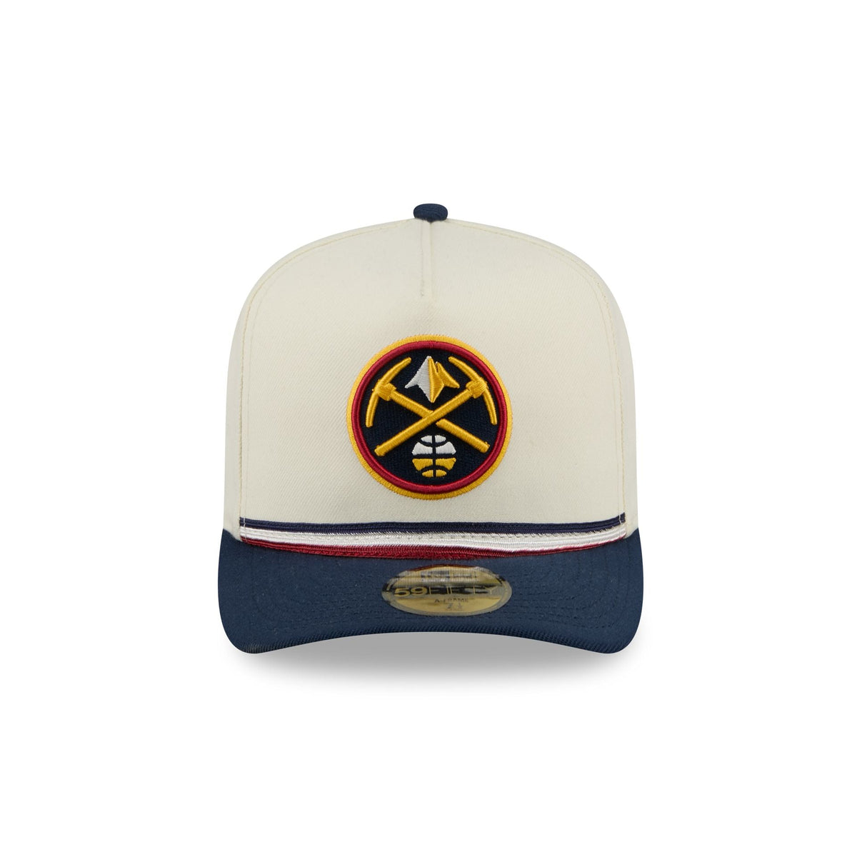 Denver Nuggets Vintage Stripe 59FIFTY A-Frame Fitted Hat