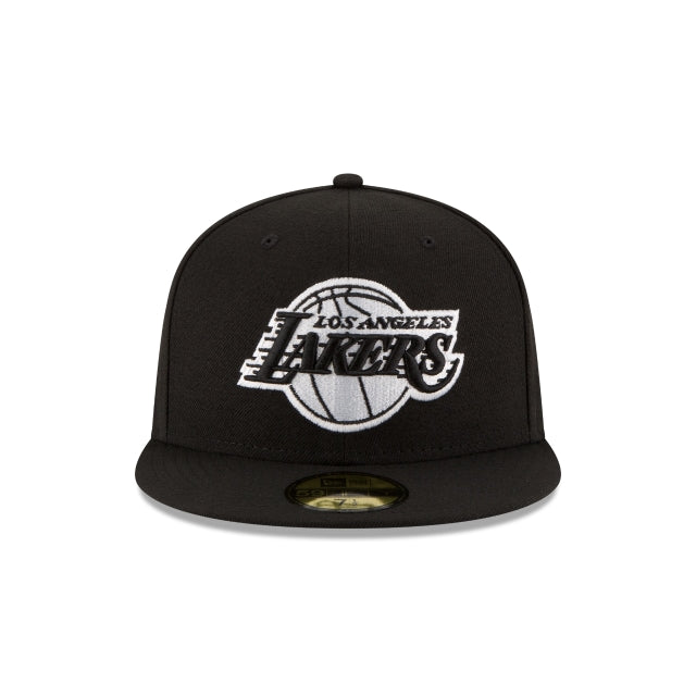 Los Angeles Lakers Black & White 59FIFTY Fitted Hat